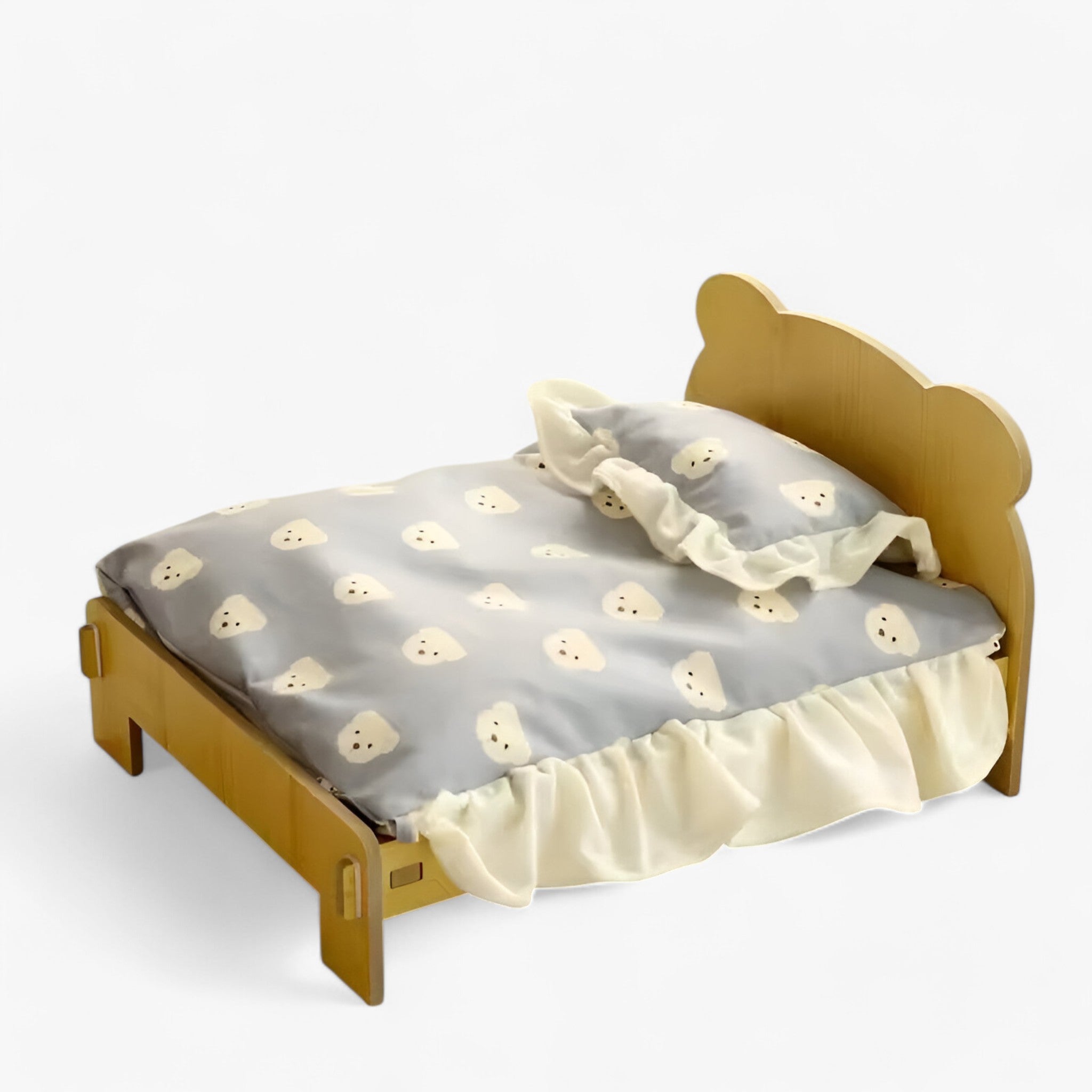 pets : LuxuKat - Massief Houten Kattenbed - Duurzaam, Comfortabel & Stijlvol in B van Pantino