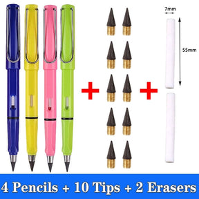 Pencil : Eeuwig Potlood 5mm - Nooit Slijpen Altijd Scherp - Metaal in Set D van Pantino