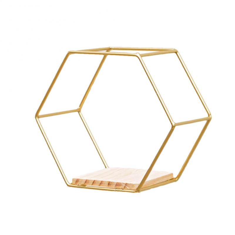 home & garden : Zeshoekige Wanddecoratie Goud - Foto en Object Display - MDF in Goud van Pantino