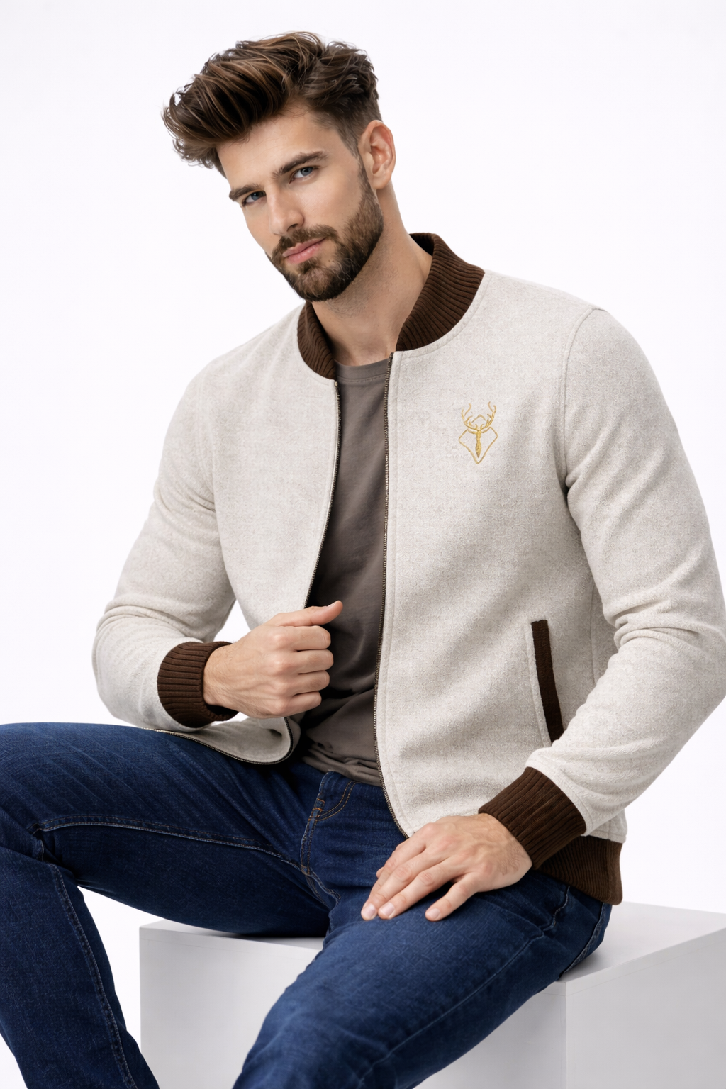 Cardigans pour hommes : Ritscardigan Heren 100% Merinowol - Warm, Zacht en Comfortabel in van Pantino