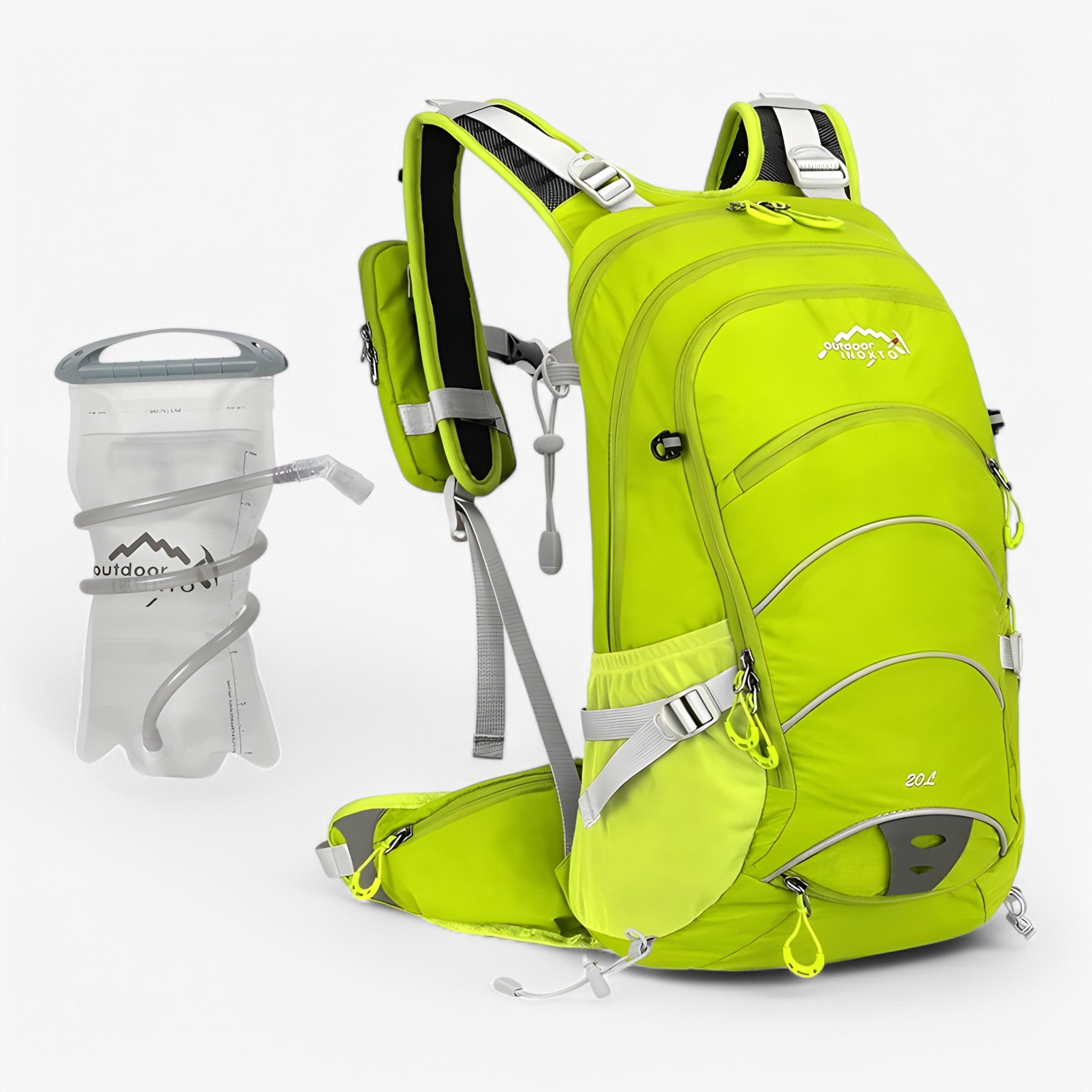 bags : Waterdichte Wandelrugzak van 20L voor Outdooractiviteiten - Zwart in Lichtgroen 2L van Pantino