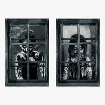 home & garden : Bloeddorstige Black-Out - Halloween Silhouet Raamgordijnen - Spooky Horror Decor in Halloween-05 van Pantino