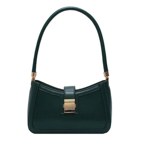 bags : Klassieke Handtas Dames - Goudkleurige Hardware Tijdloos - Synthetisch Leer in Green van Pantino