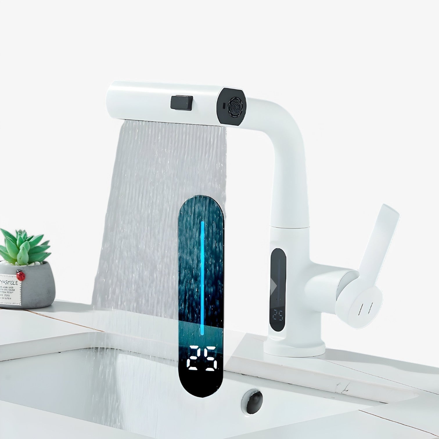 other : Digitale Temperatuur en Uitschuifbare Wateruitloop - Grijs in van Pantino