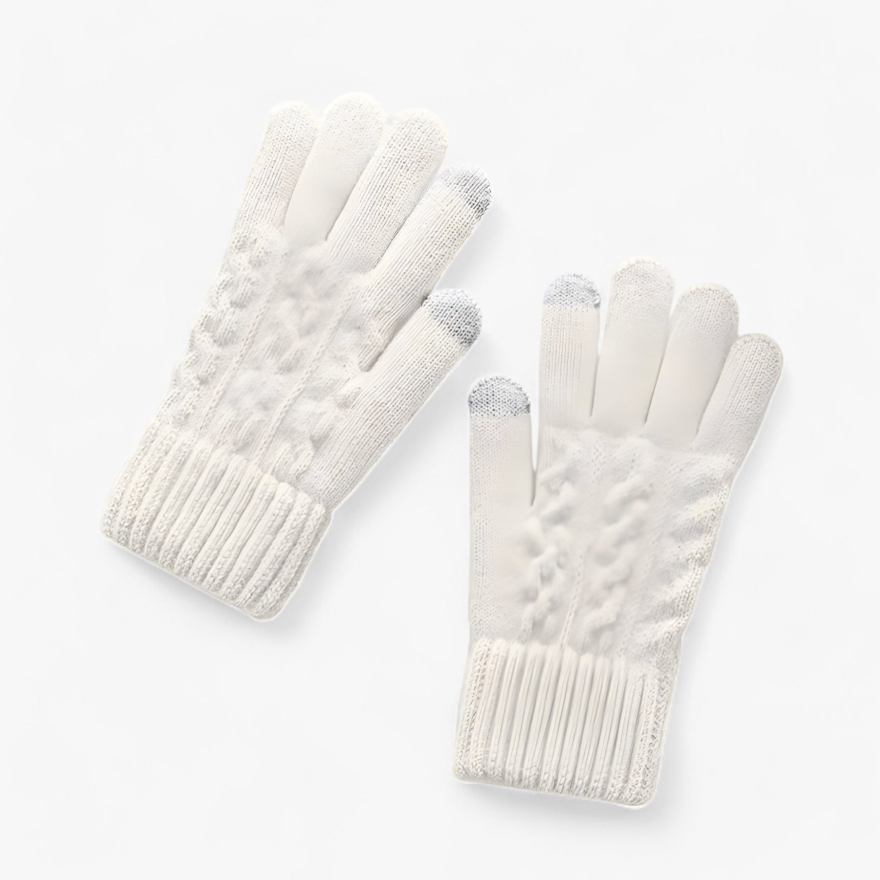 Gloves : Handschoenen Dames Huid Rood - Thermische Dameshandschoenen - Touch Screen Compatibel in Wit van Pantino