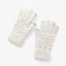 Gloves : Handschoenen Dames Huid Rood - Thermische Dameshandschoenen - Touch Screen Compatibel in Wit van Pantino