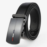 Ceinture homme noire - Ceinture homme en cuir durable avec boucle inoxydable