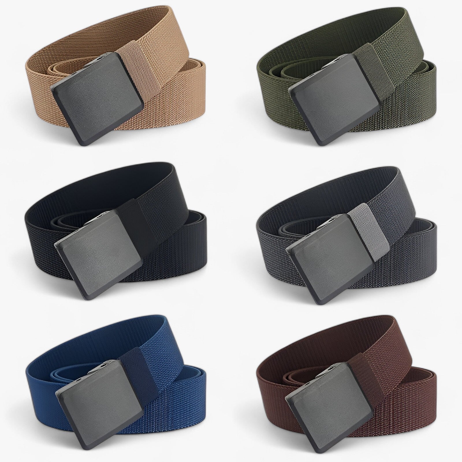Belt : Elastische Riem voor Actieve Levensstijl - Marineblauw in van Pantino