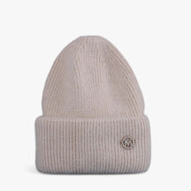 Winter Hat : Muts Dames Wit met - Wintermuts - Winter Warmth in Beige met M 54cm-60cm van Pantino