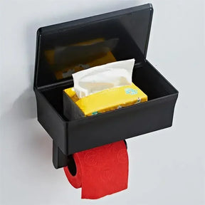 home & garden : Toiletrolhouder Zwart - Elegant Functioneel Badkamer - RVS in van Pantino