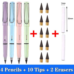 Pencil : Eeuwig Potlood 5mm - Nooit Slijpen Altijd Scherp - Metaal in Set F van Pantino