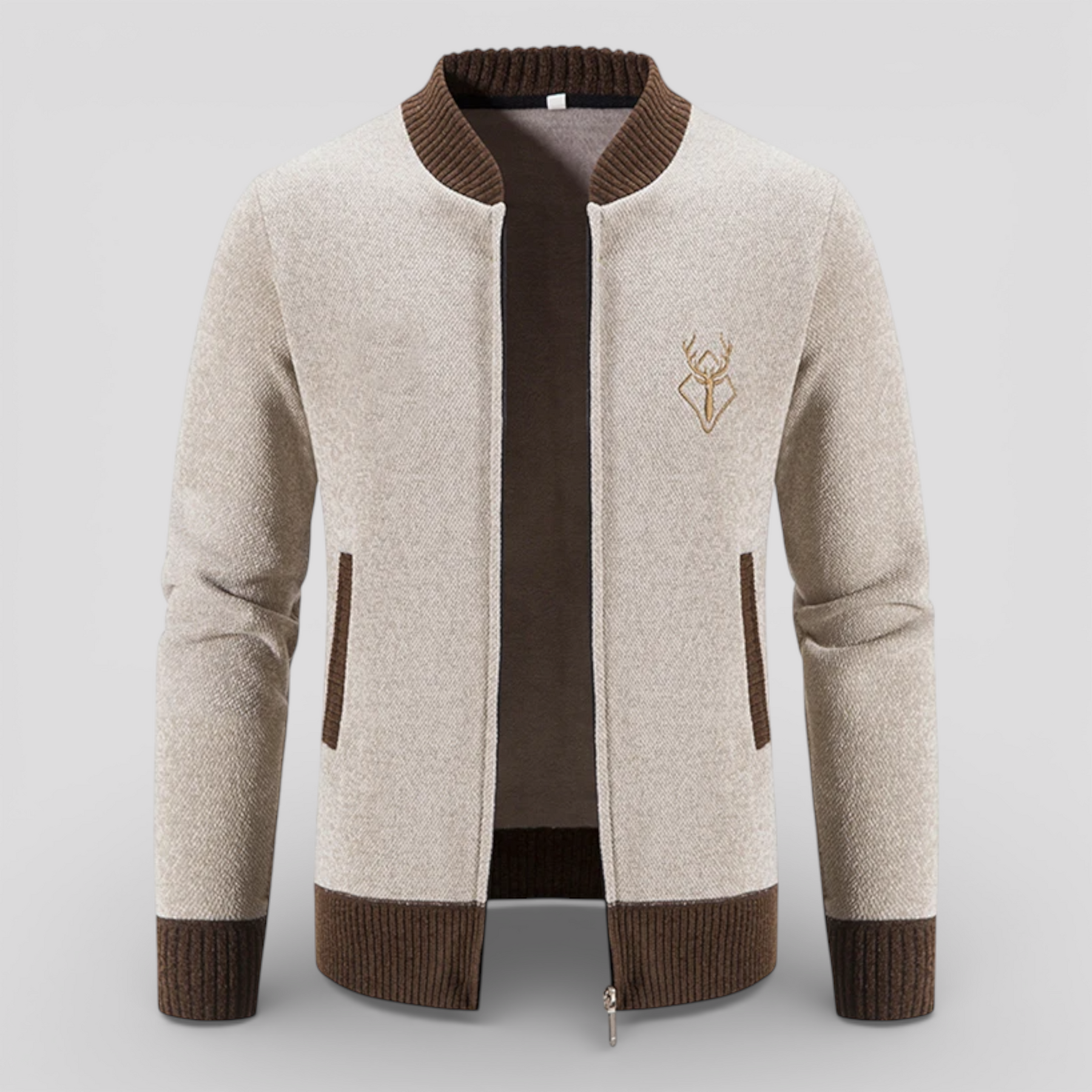 Cardigans pour hommes : Ritscardigan Heren 100% Merinowol - Warm, Zacht en Comfortabel in van Pantino