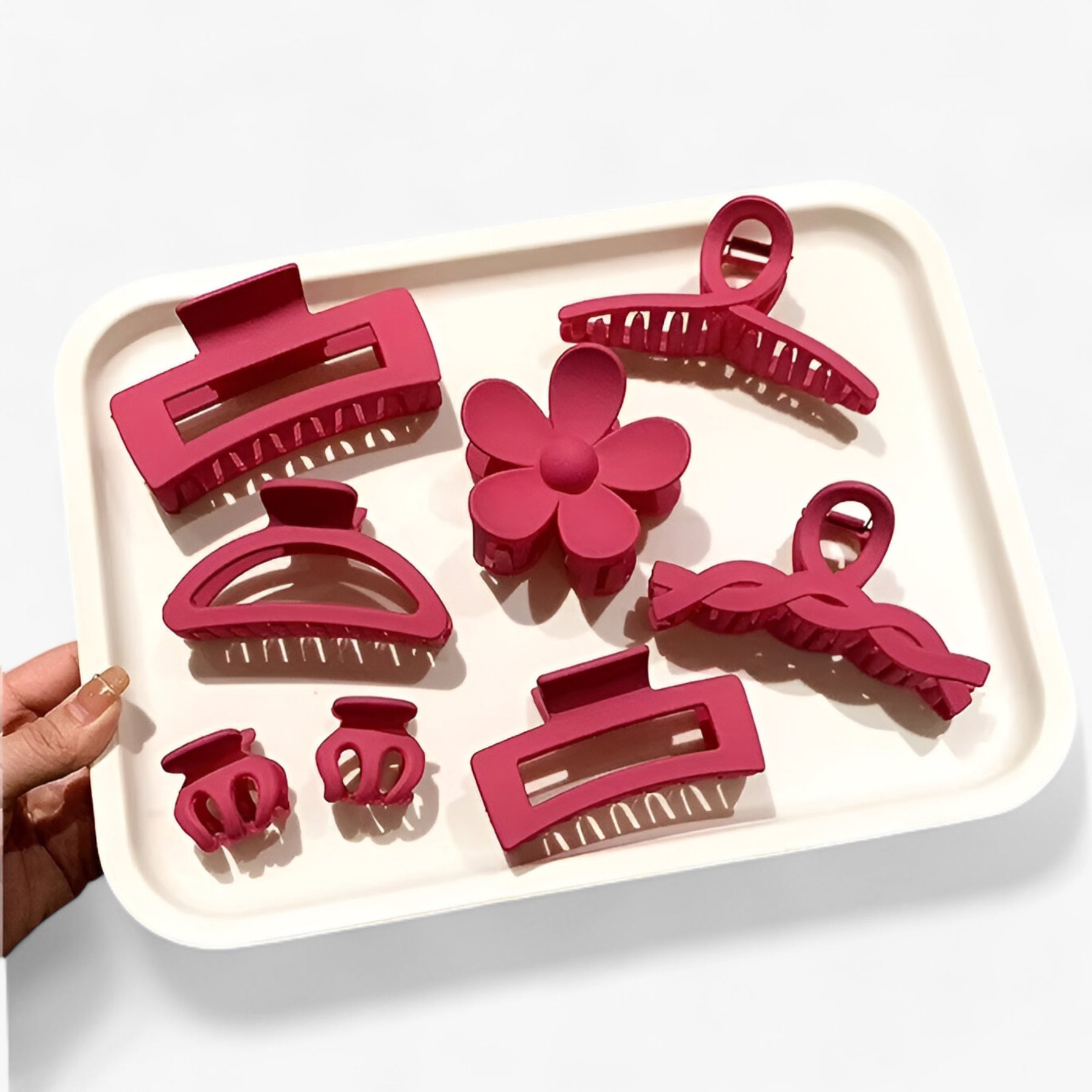 Hair Clip Set : Haarspeld Blauw - Set van 8 Stijlvolle Haarspelden in van Pantino