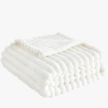 home & garden : Witte Fleece Deken - Zacht en Comfortabel voor Gezellige Momenten - Wit (150x200cm) in Wit (150x200cm) van Pantino