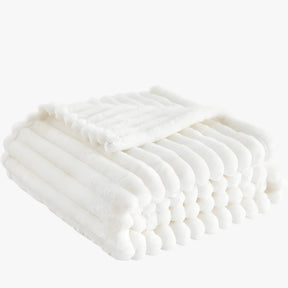 home & garden : Witte Fleece Deken - Zacht en Comfortabel voor Gezellige Momenten - Wit (150x200cm) in Wit (150x200cm) van Pantino