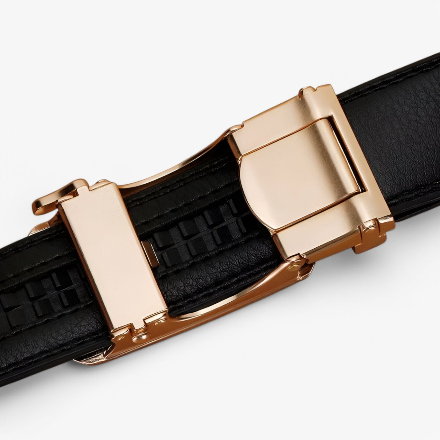 Belt : Automatische Riem met Gouden Lus Dames - Zwart in van Pantino