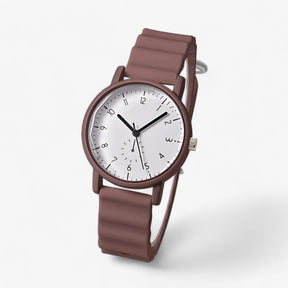 watches : Gelé Horloge Dames - Elegante Siliconenarmband Perfect voor Golf - Beige in Bruin van Pantino