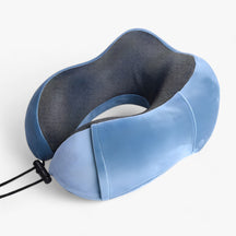 Travel Pillow : CloudRest - U-Vormig Reisekussen - Geheugenschuim voor Neksteun in Lichtblauw van Pantino