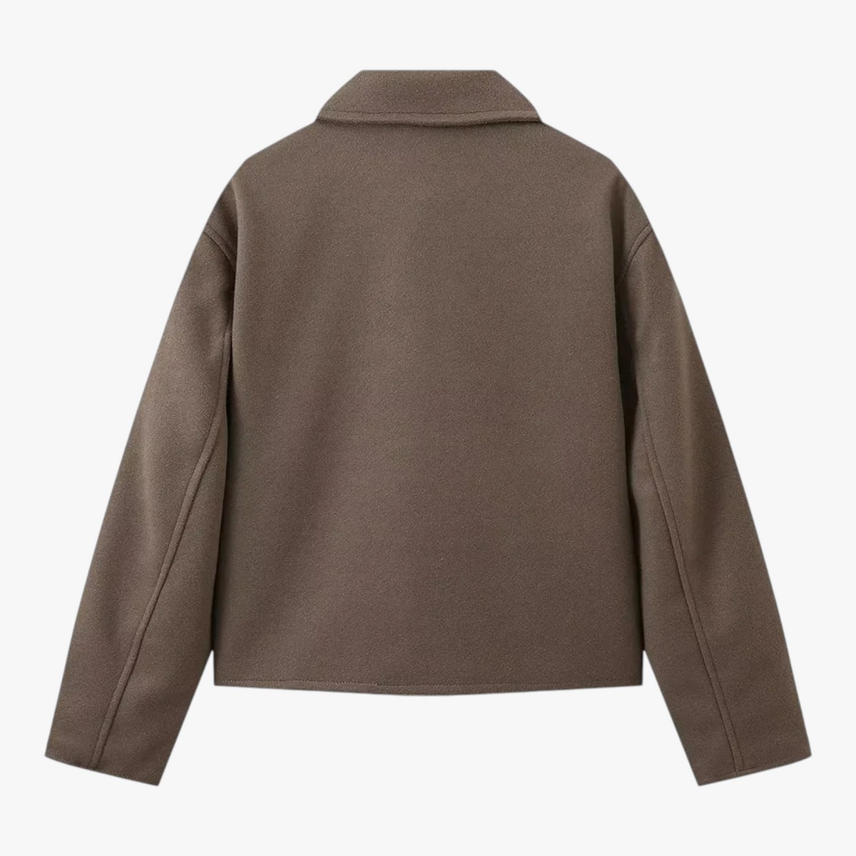Damesjassen & -jacks : Winterjas Dames Donkerbruin - Vintage Wollen voor Koude Maanden in van Pantino