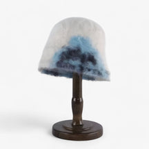 Fisherman Hat : Hoed Blauw - Warme Konijnenbont Vissershoed - Elegante Stijl en Comfort in C 56-58CM van Pantino