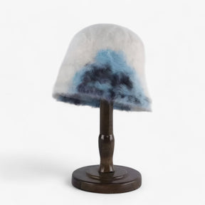 Fisherman Hat : Hoed Blauw - Warme Konijnenbont Vissershoed - Elegante Stijl en Comfort in C 56-58CM van Pantino