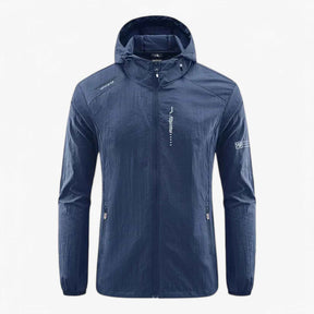 Jacket : Mug Mason en verre transparent avec anse, 450 ml – Idéal boissons froides in bleu denim van Pantino