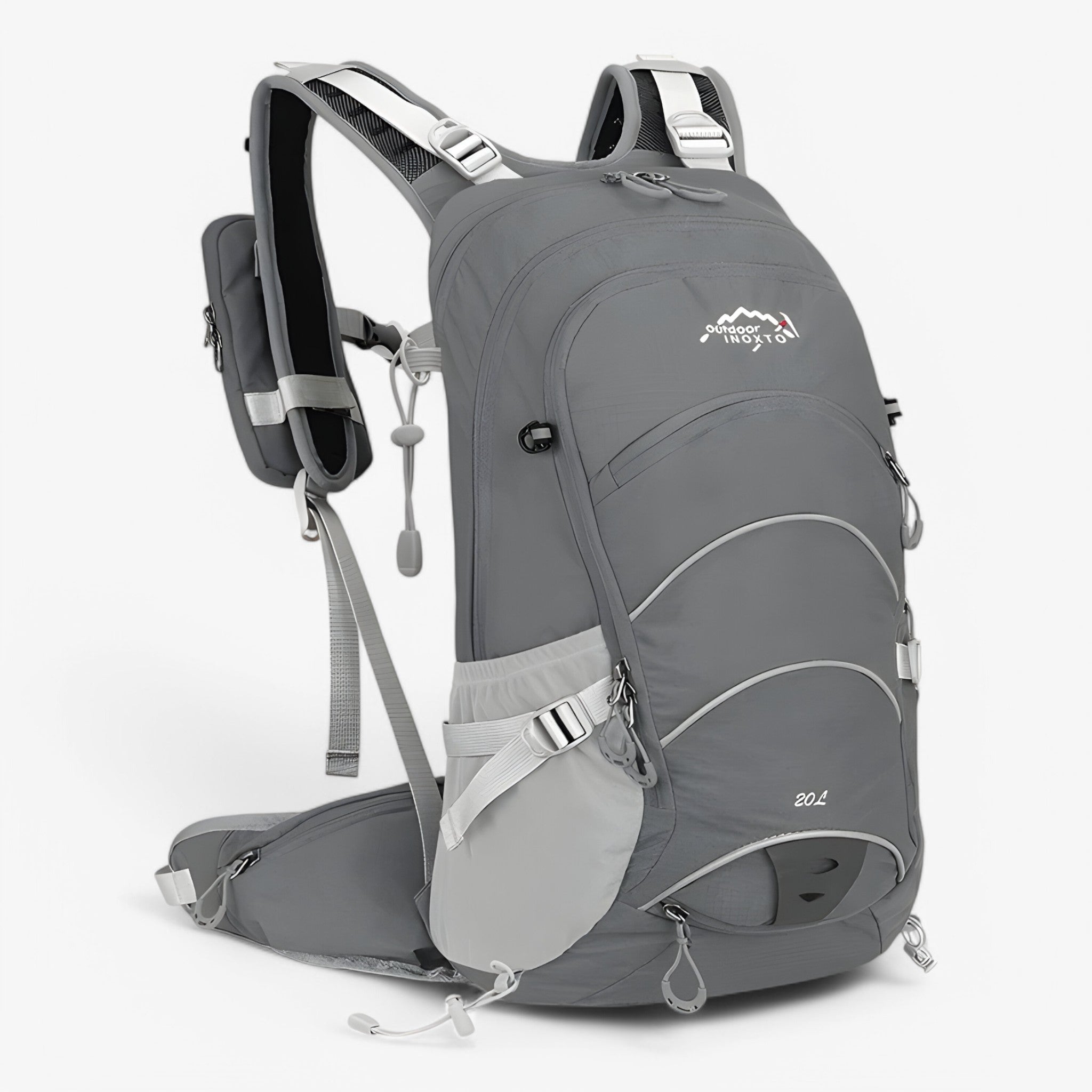 bags : Waterdichte Wandelrugzak van 20L voor Outdooractiviteiten - Zwart in Grijs van Pantino