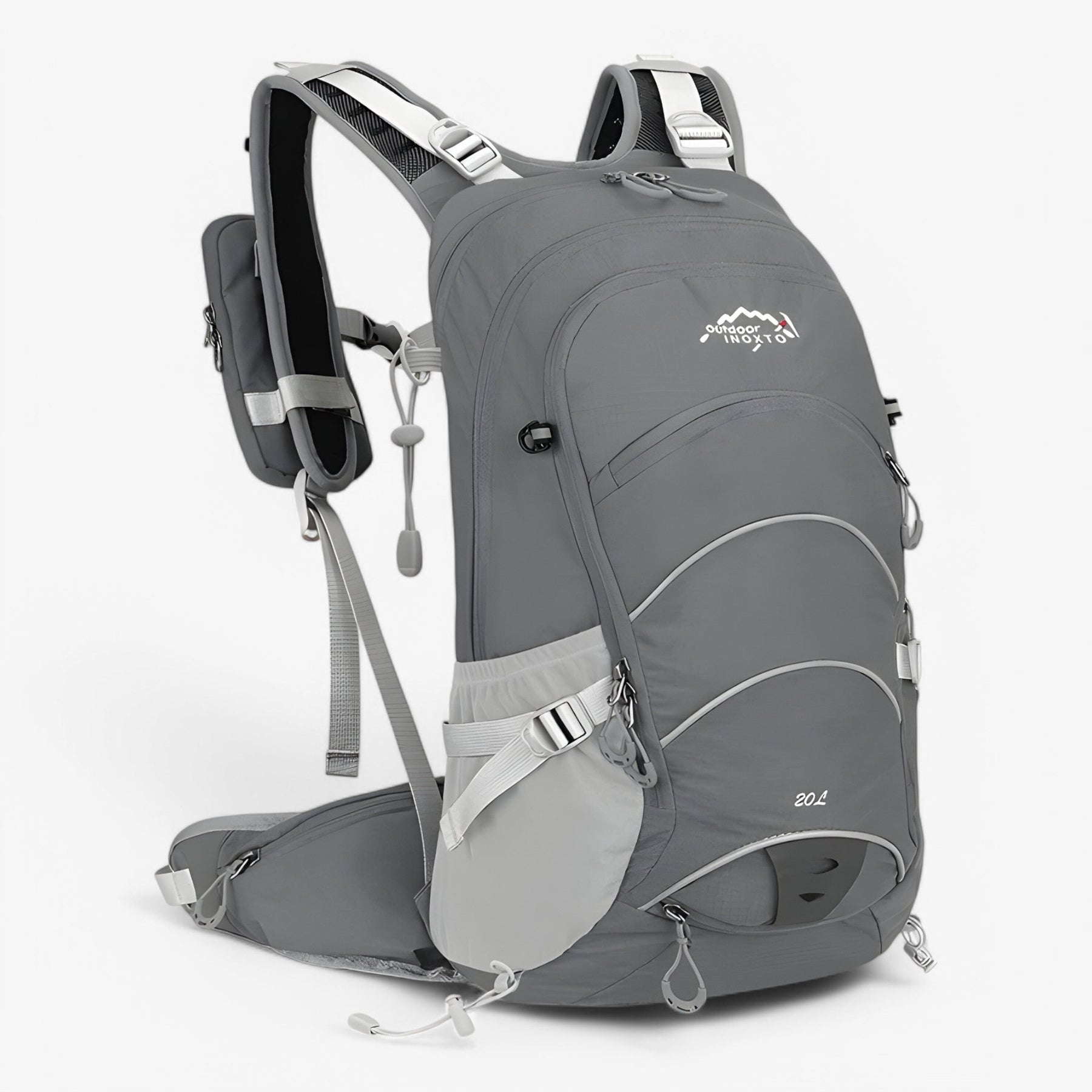 bags : Waterdichte Wandelrugzak van 20L voor Outdooractiviteiten - Zwart in Grijs van Pantino