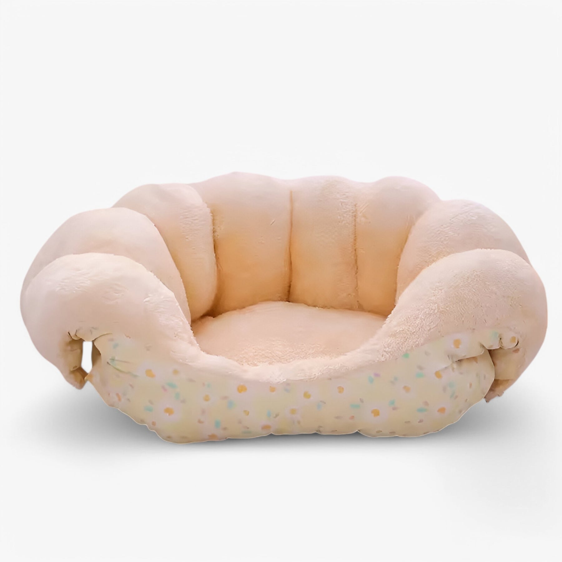 pets : Warm en Gezellig Winterkattenbed - Roze in Geel van Pantino