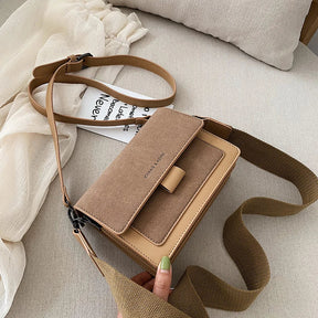 bags : Schoudertas Dames Beige - Meerdere Zakken Modieus Design - Nylon in Kastanjebruin van Pantino