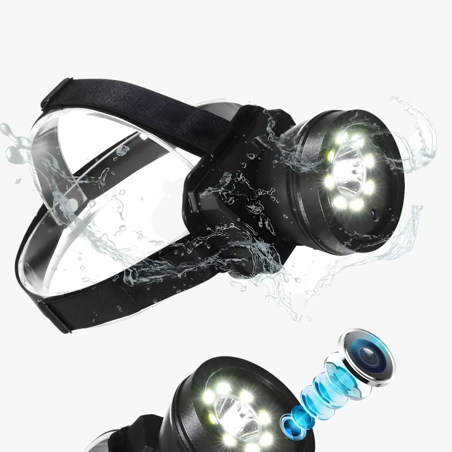 gadgets : Full HD Hoofd-lampcamera - Handsfree Opname Ks-901 in van Pantino