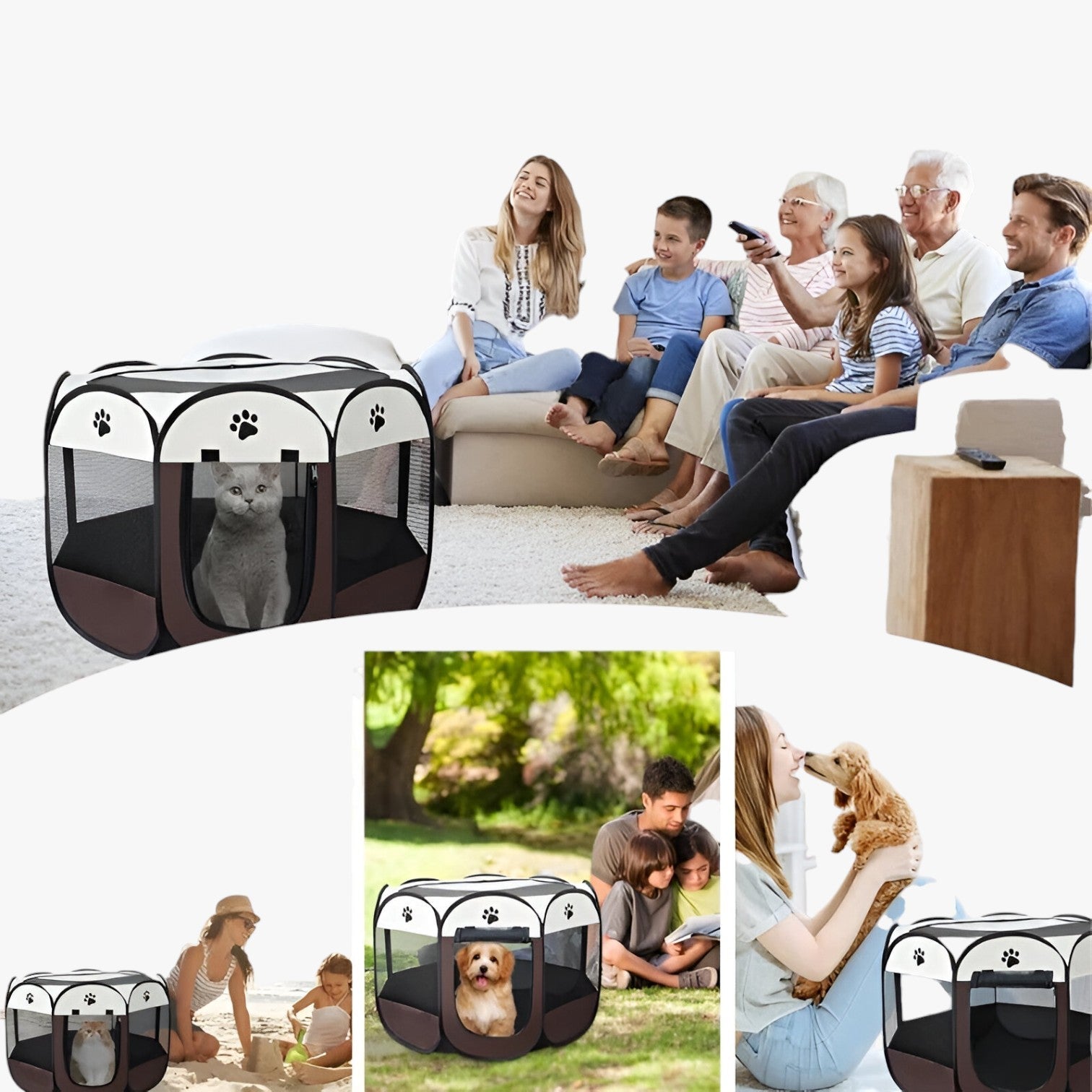 outdoor equipment : Verplaatsbare Opvouwbare Huisjestent voor Comfort en Gemak - Roze in van Pantino