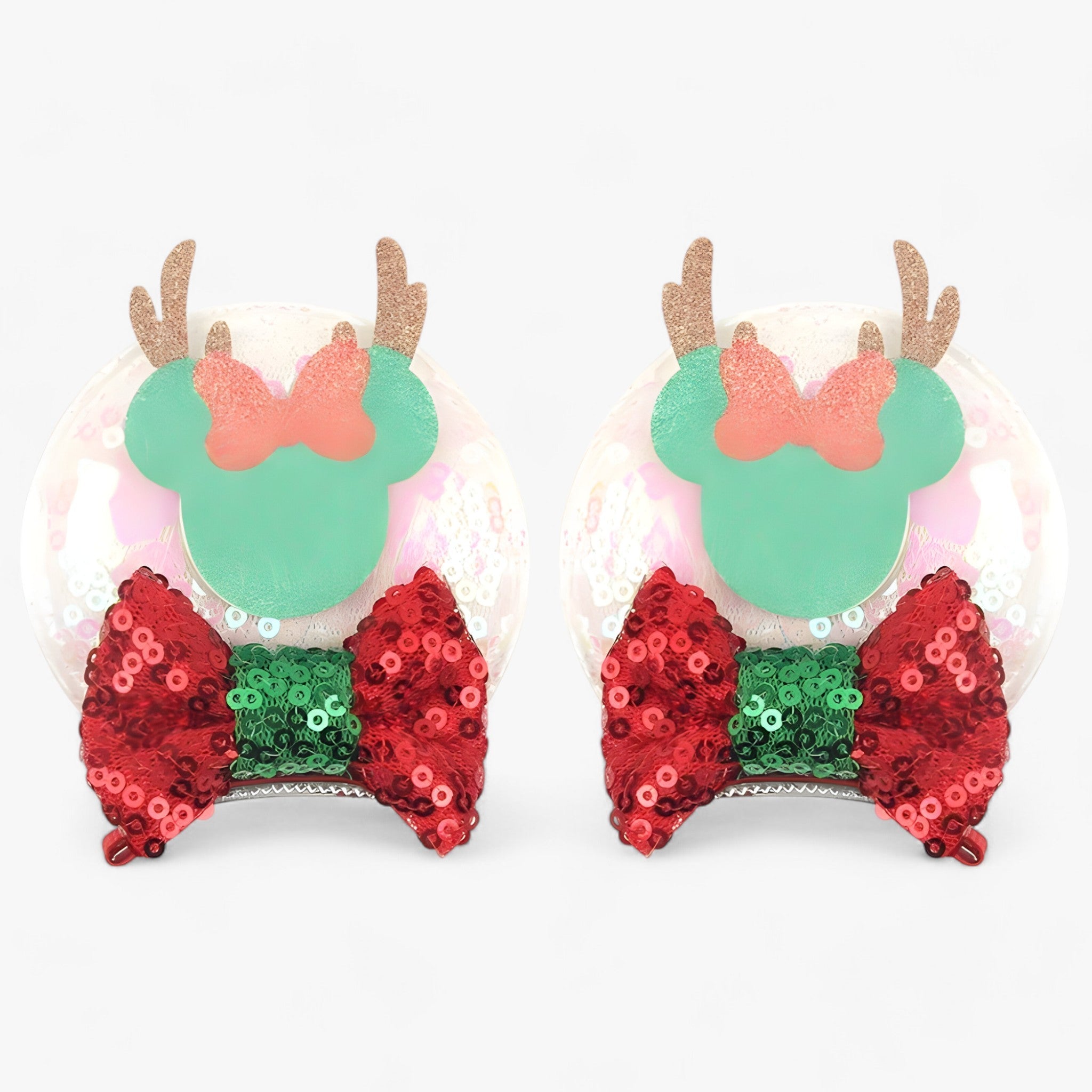 Hair Clips : Kerst Haaraccessoires - Disney Muisoren Haarspelden in 4 van Pantino