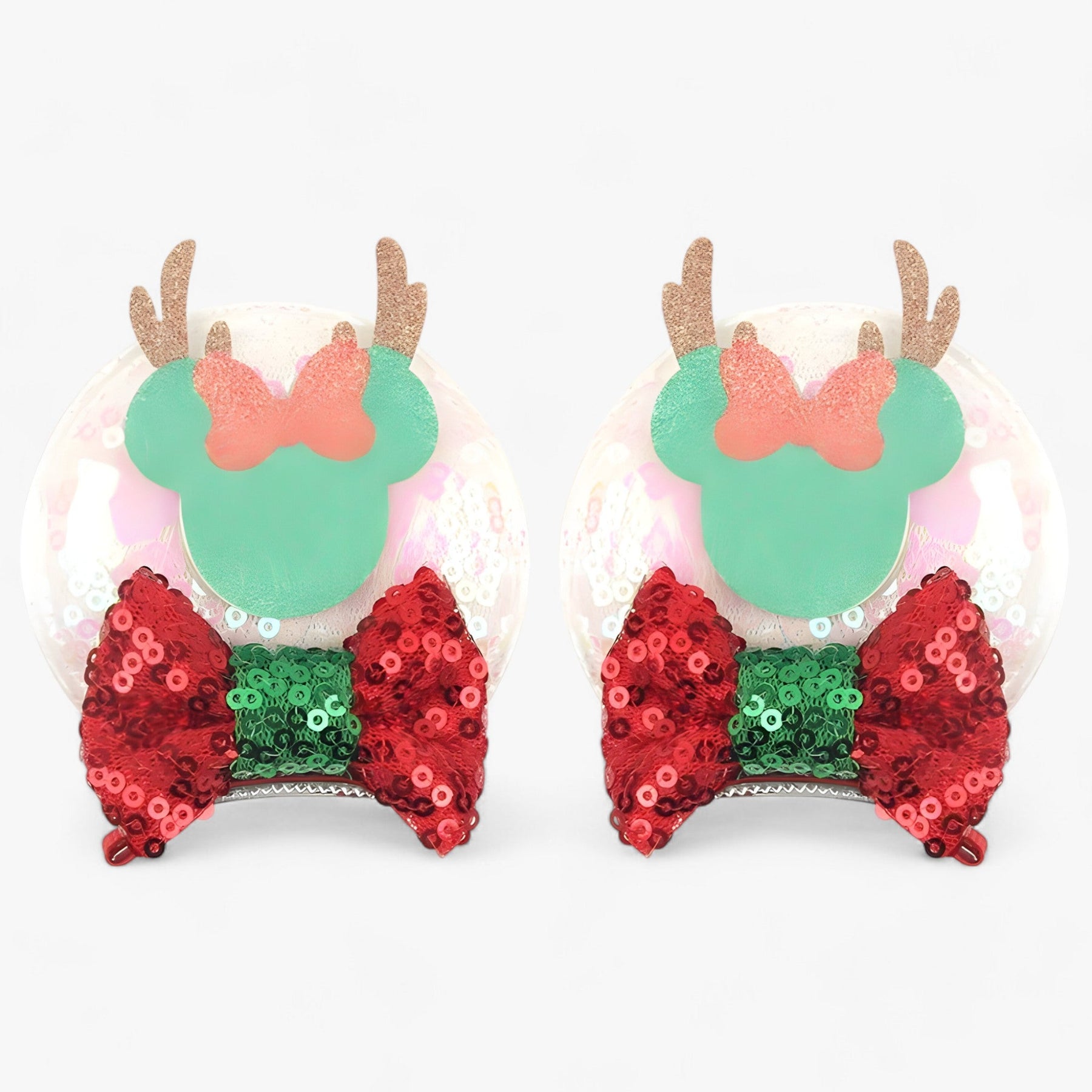 Hair Clips : Kerst Haaraccessoires - Disney Muisoren Haarspelden in 4 van Pantino
