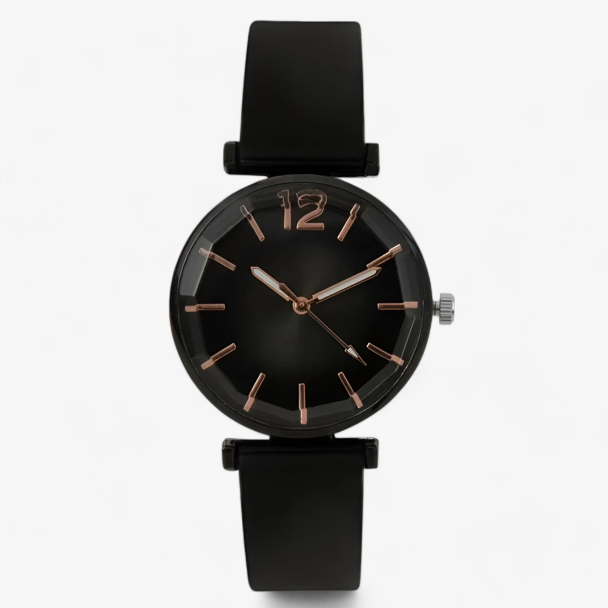 watches : Trendy Sportstoel - Zwarte Onderstel, Groene Siliconen Band in zwart van Pantino
