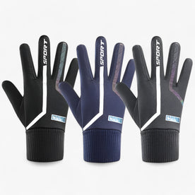 men's gloves : Handschoenen Grijs - Warme Winterhandschoenen - Met Reflectie en Touchscreen in zwart van Pantinoshop