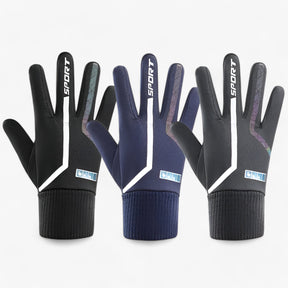 Gloves : Handschoenen Grijs - Warme Winterhandschoenen - Met Reflectie en Touchscreen in zwart van Pantino