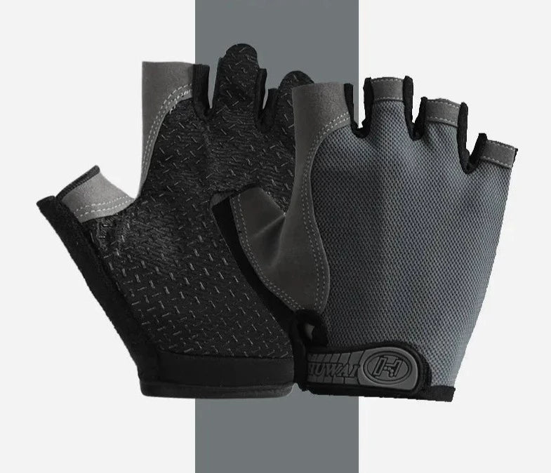outdoor equipment : Sporthandschoenen Antislip voor Heren & Dames - Ademend, Comfortabel & Duurzaam - Ideaal voor Fitness & Fietsen in Grijs van Pantino