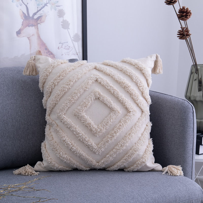 home & garden : Boho Kussenslopen - Ibiza Sfeer Woonkamer Stijlvol - Katoen in A 45x45cm van Pantino