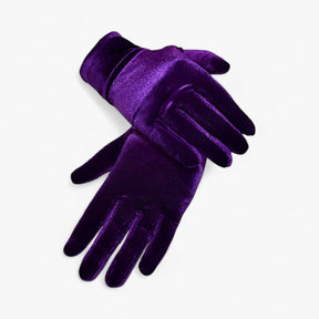 Winter Gloves : Handschoenen Bordeaux - Winterhandschoenen van Fluweel - Zachte en Comfortabele Bescherming voor Alle Vingers in Violet Één maat van Pantino