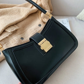 bags : Klassieke Handtas Dames - Goudkleurige Hardware Tijdloos - Synthetisch Leer in van Pantino