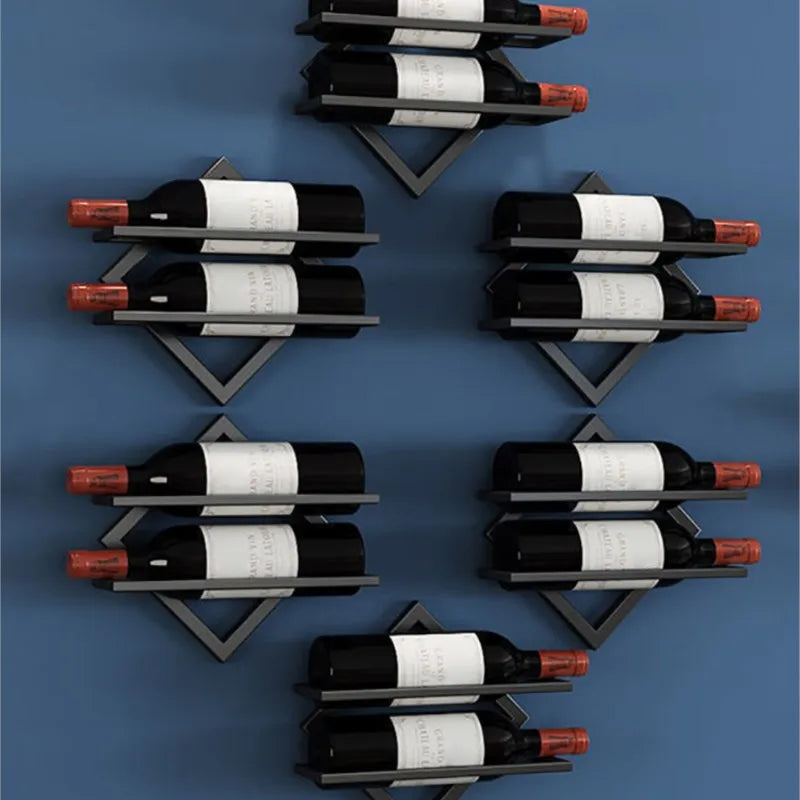 home & garden : VinoVista - Creëer Jouw Eigen Wijn Wand - Zwart (2x Wijnfles) in van Pantino
