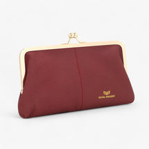 bags : Kort Dames Leer - Zwart in Rood van Pantino