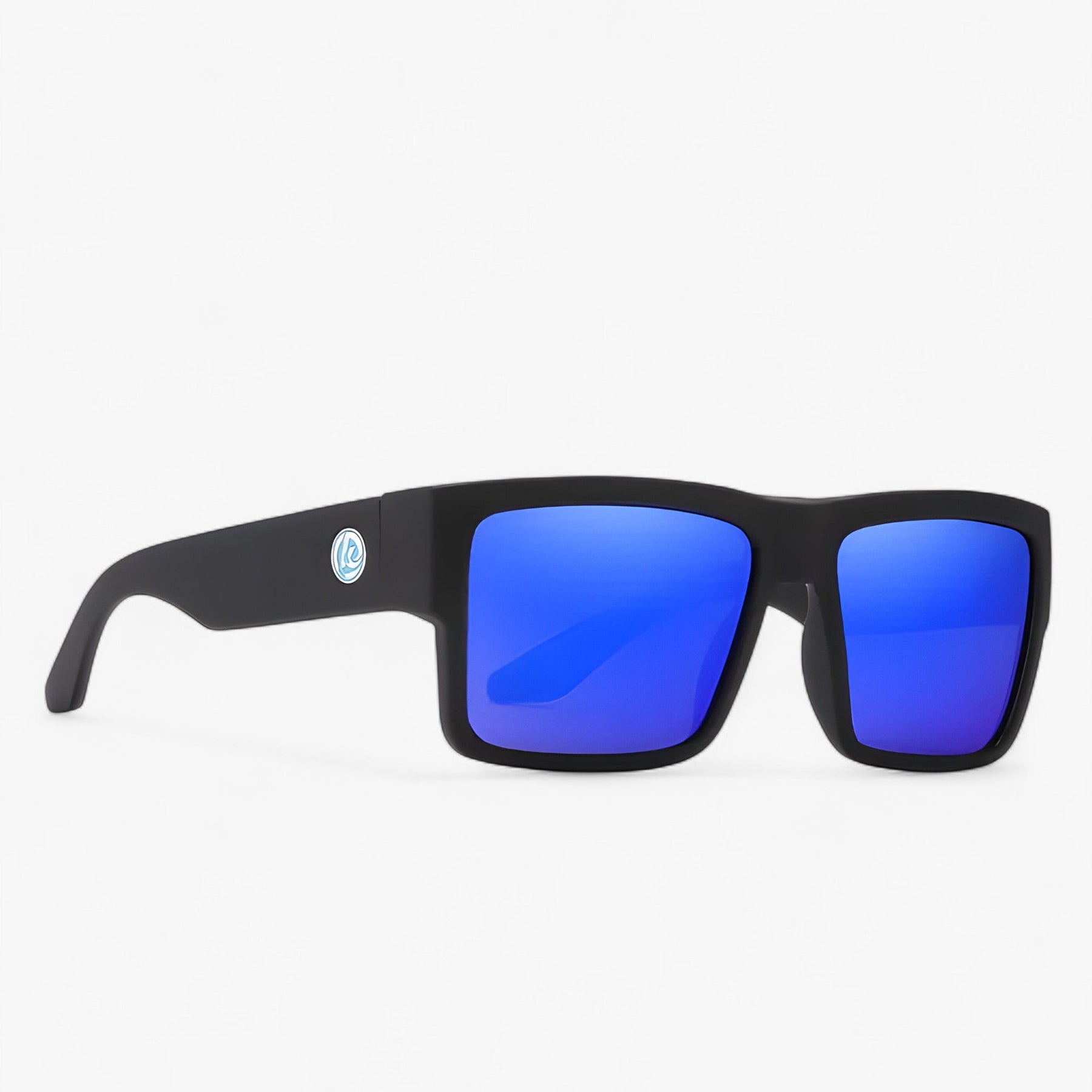 Men's Polarized Sport Sunglasses : Zonnebril Heren Zwart - Sportieve Gepolariseerde Winddichte in Blauw Vierkante polarisaie van Pantino