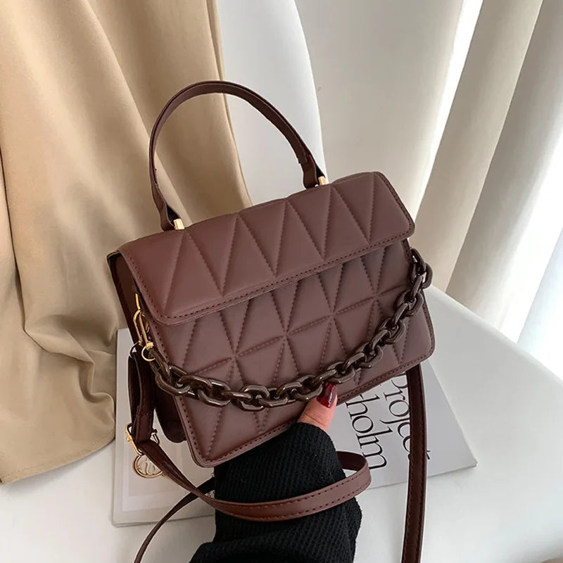 bags : Elegante Handtas Dames Medium Size Patroon - Zwart in van Pantino
