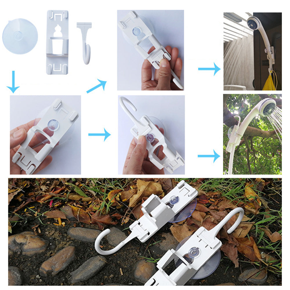 outdoor equipment : Portable Camping Shower - Overal Toegang tot een Comfortabele Douche - Grijs in van Pantino
