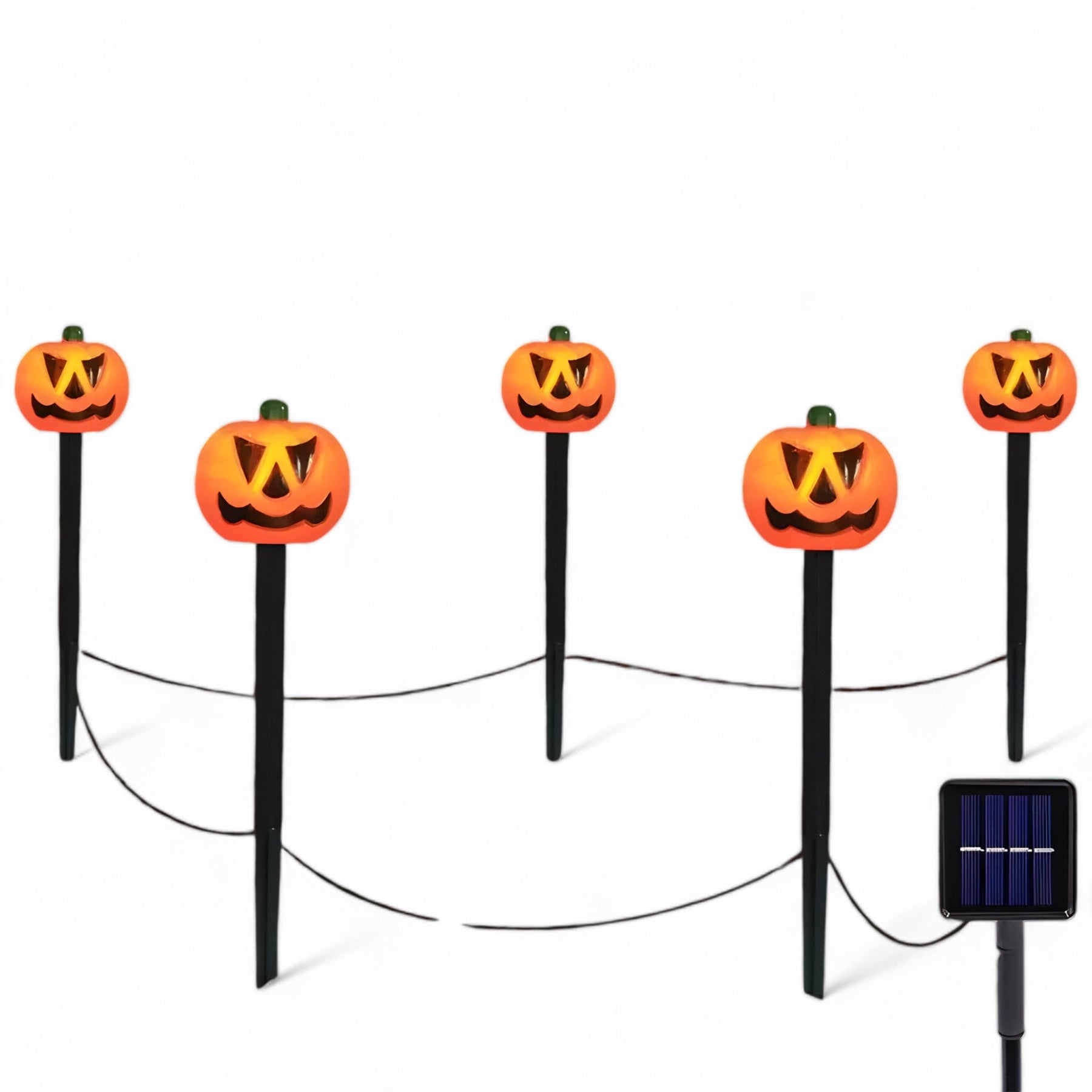 home & garden : Pompoen Glow - Halloween-Verlichting op Zonne-Energie - Decoratieve Gloed voor Buiten in van Pantino