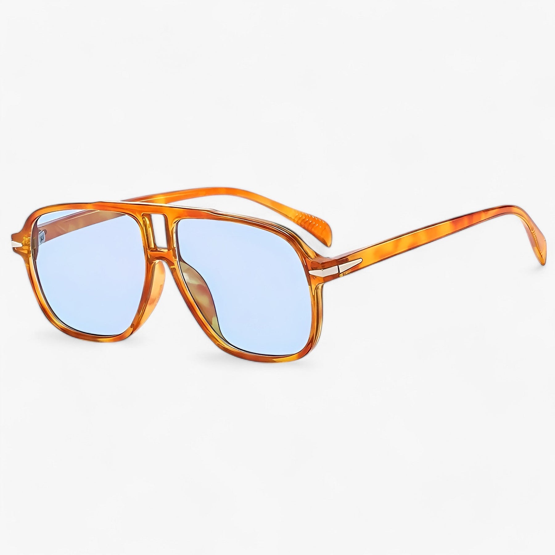 Sunglasses : Zonnebril Oranje - Luxe UV400 Aviator - Stijl & Bescherming in Groen van Pantino