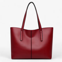 bags : Handtas voor Vrouwen Dames - Ruimte & Kwaliteit in PU Leer - Zwart in rood van Pantino
