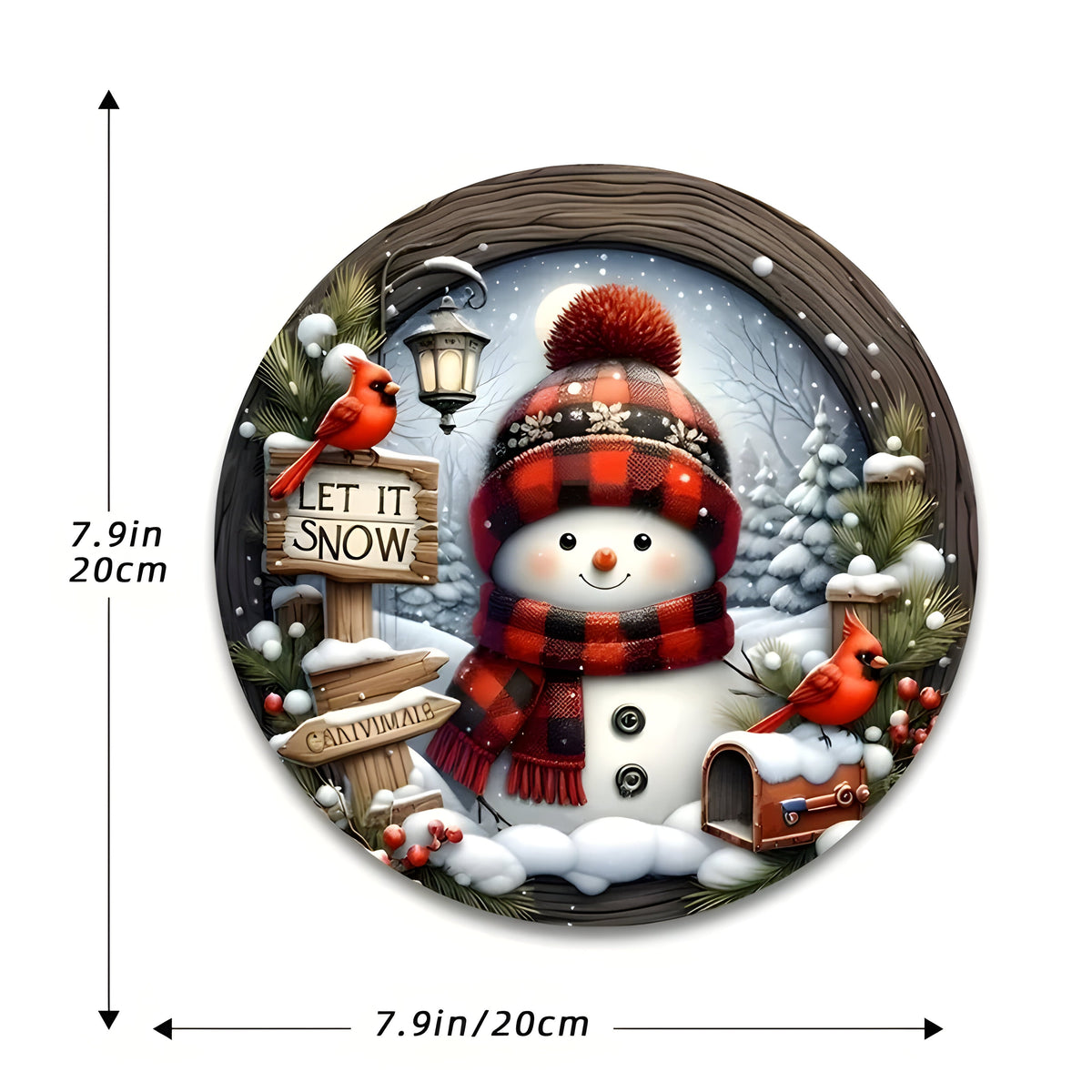 home & garden : Feestelijke Elegantie - Kerstmis Tafelcentrum Acryl Krans - Perfect voor Wand in 1 stuk 20 cm van Pantino